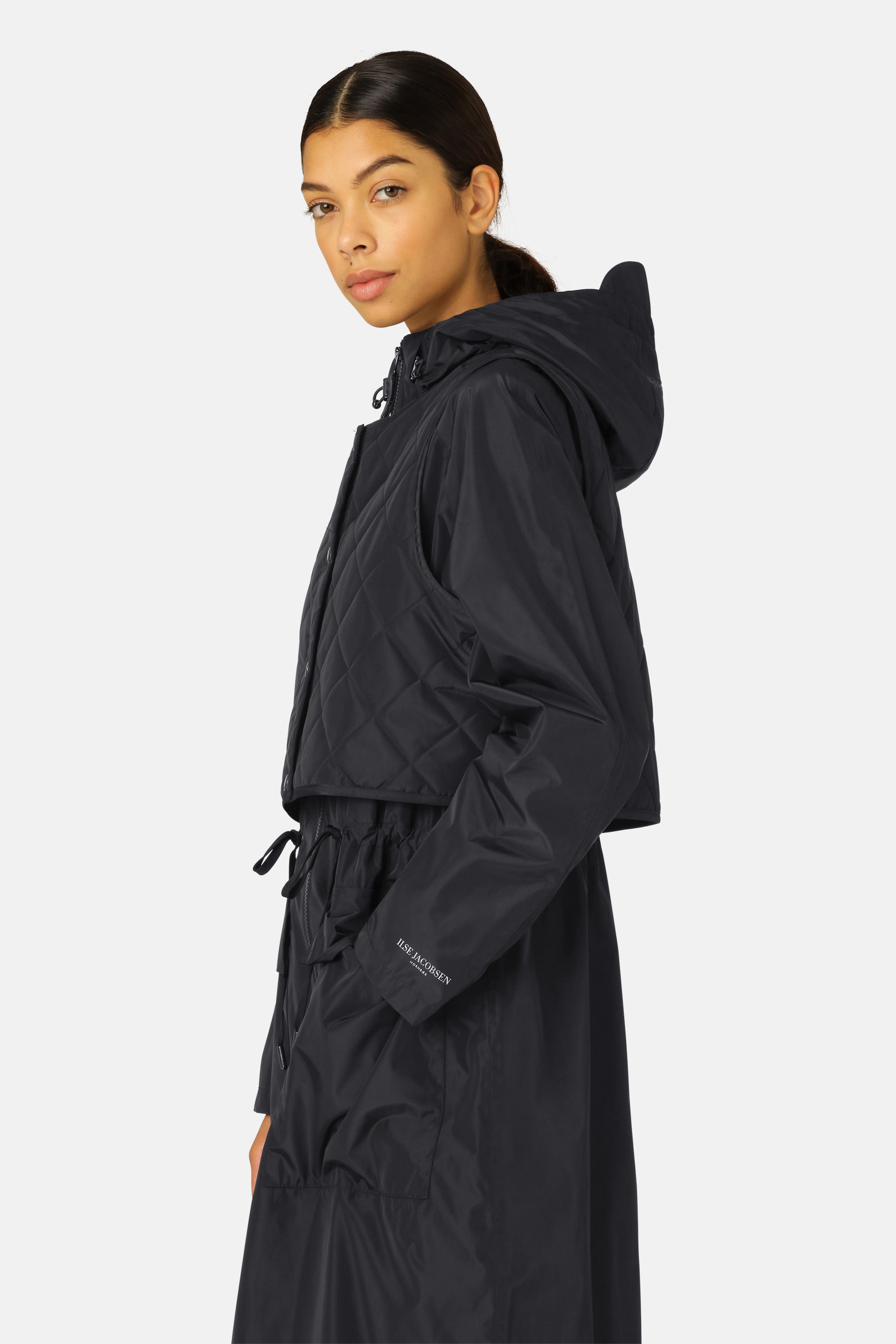 Ilse Jacobsen Hornbæk Rain Regenmantel Raincoat 001 Black